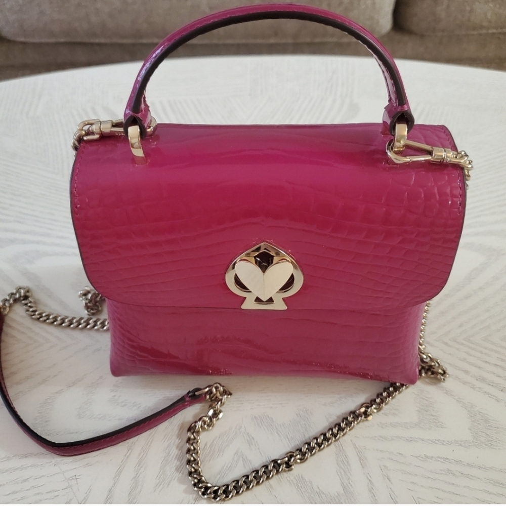 Kate Spade Rare New York Romy CrocEmbossed Mini Top handle Satche NWOT - Picture 5 of 13